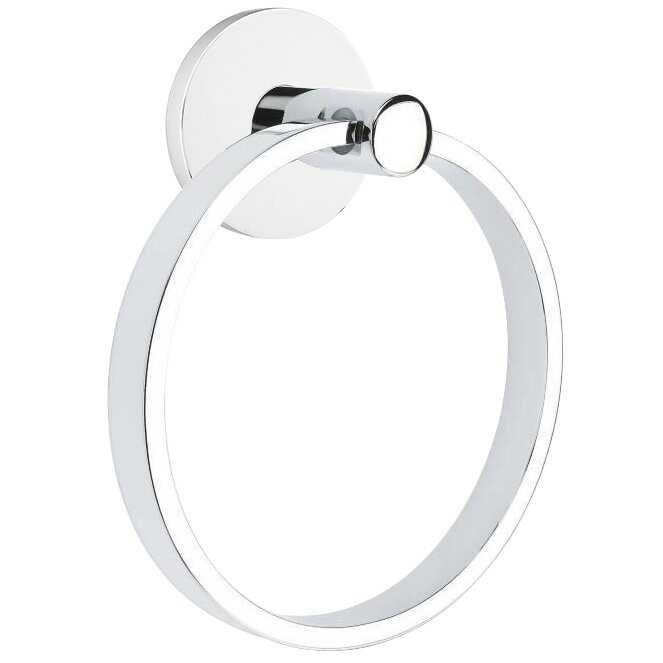 Small Disk Towel Ring in Polished Chrome