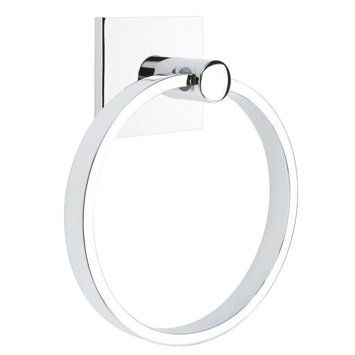 Square Towel Ring in Polished Chrome