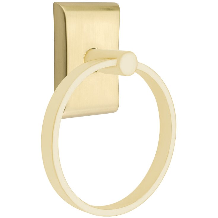 Neos Towel Ring in Satin Brass