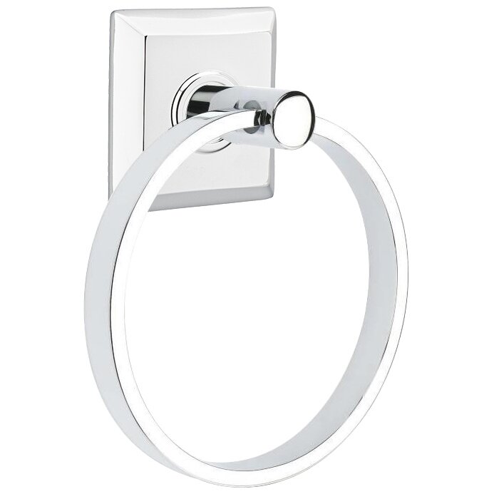Quincy Towel Ring in Polished Chrome