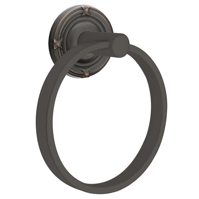 Ribbon & Reed Towel Ring in Oil Rubbed Bronze