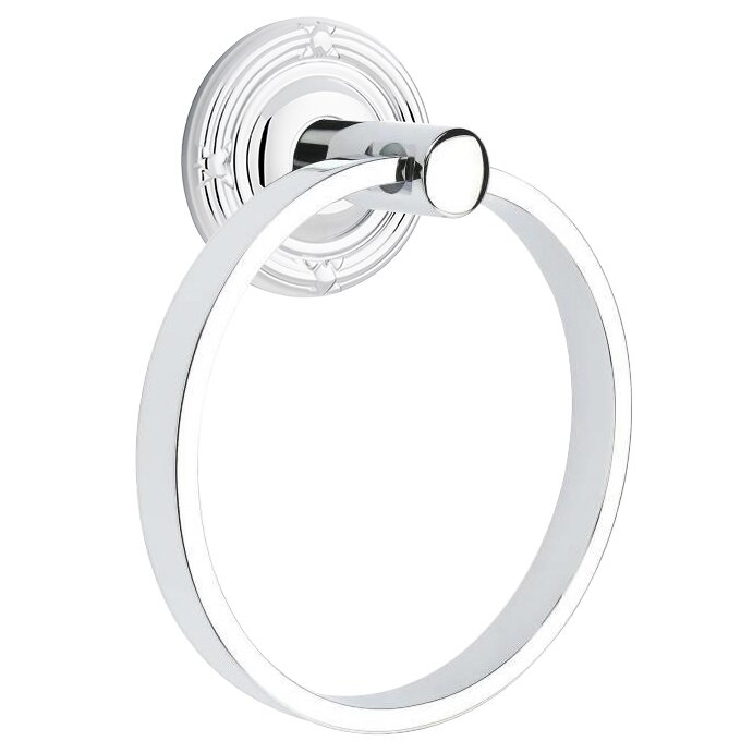 Ribbon & Reed Towel Ring in Polished Chrome