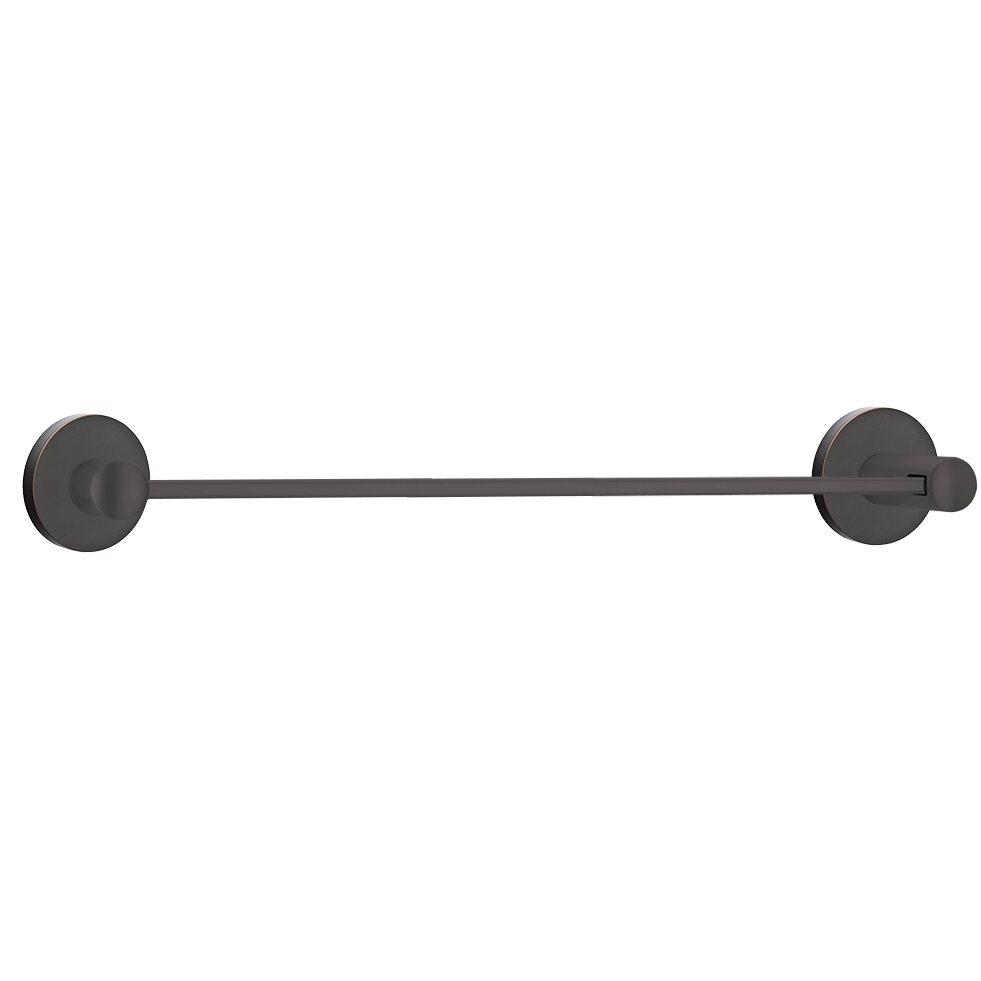 Small Disk 24" Single Towel Bar in Oil Rubbed Bronze