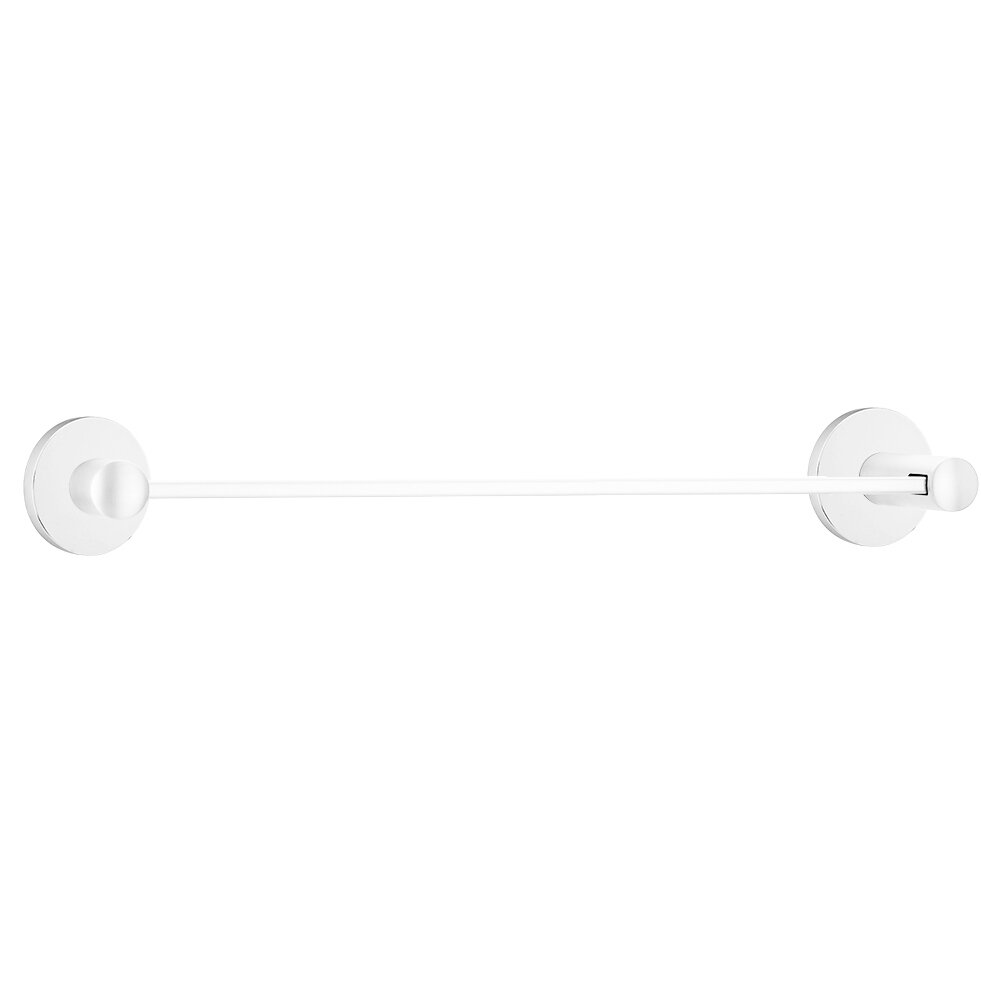 Small Disk 24" Single Towel Bar in Polished Chrome