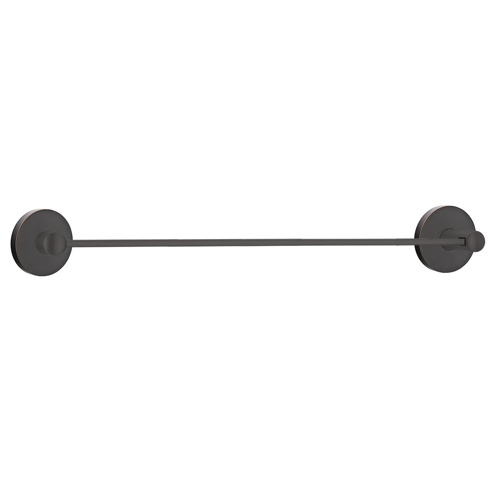 Small Disk 30" Single Towel Bar in Oil Rubbed Bronze