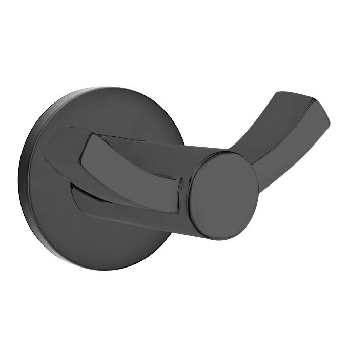 Small Disk Double Hook in Flat Black