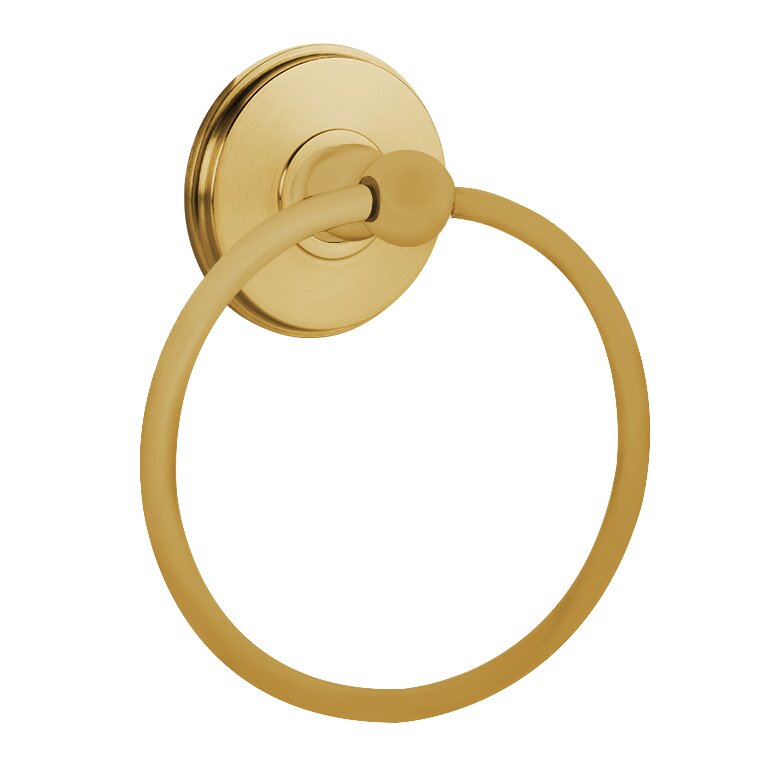 Towel Ring with Watford Rosette in French Antique Brass