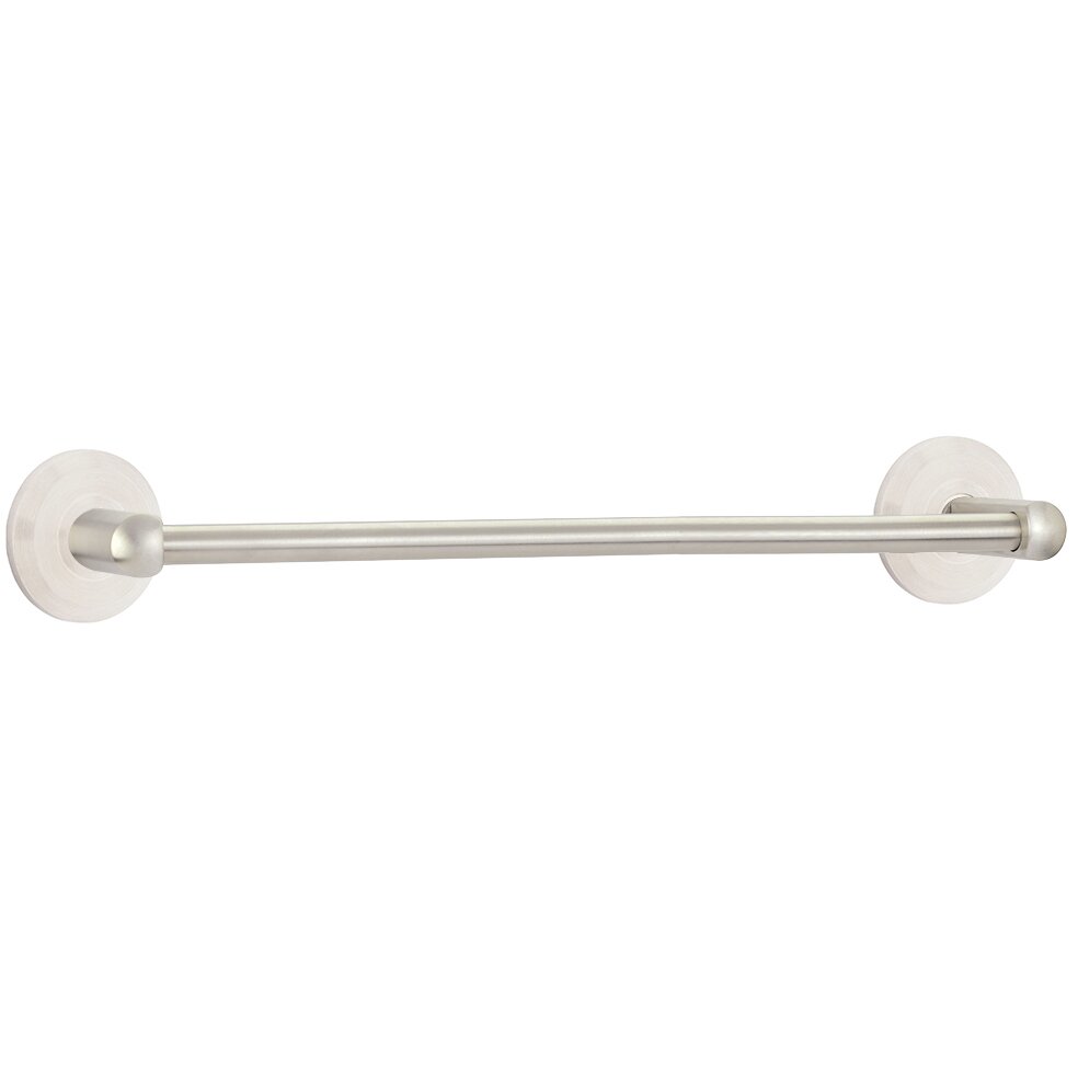 Beveled 24" Single Towel Bar in Brushed Stainless Steel