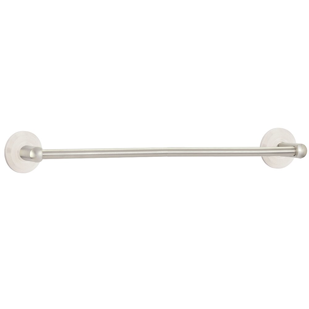 Beveled 30" Single Towel Bar in Brushed Stainless Steel