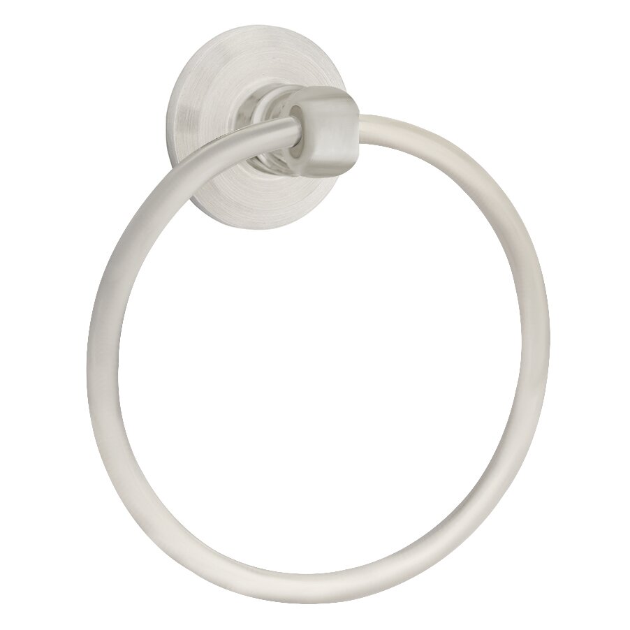 Beveled Towel Ring in Brushed Stainless Steel