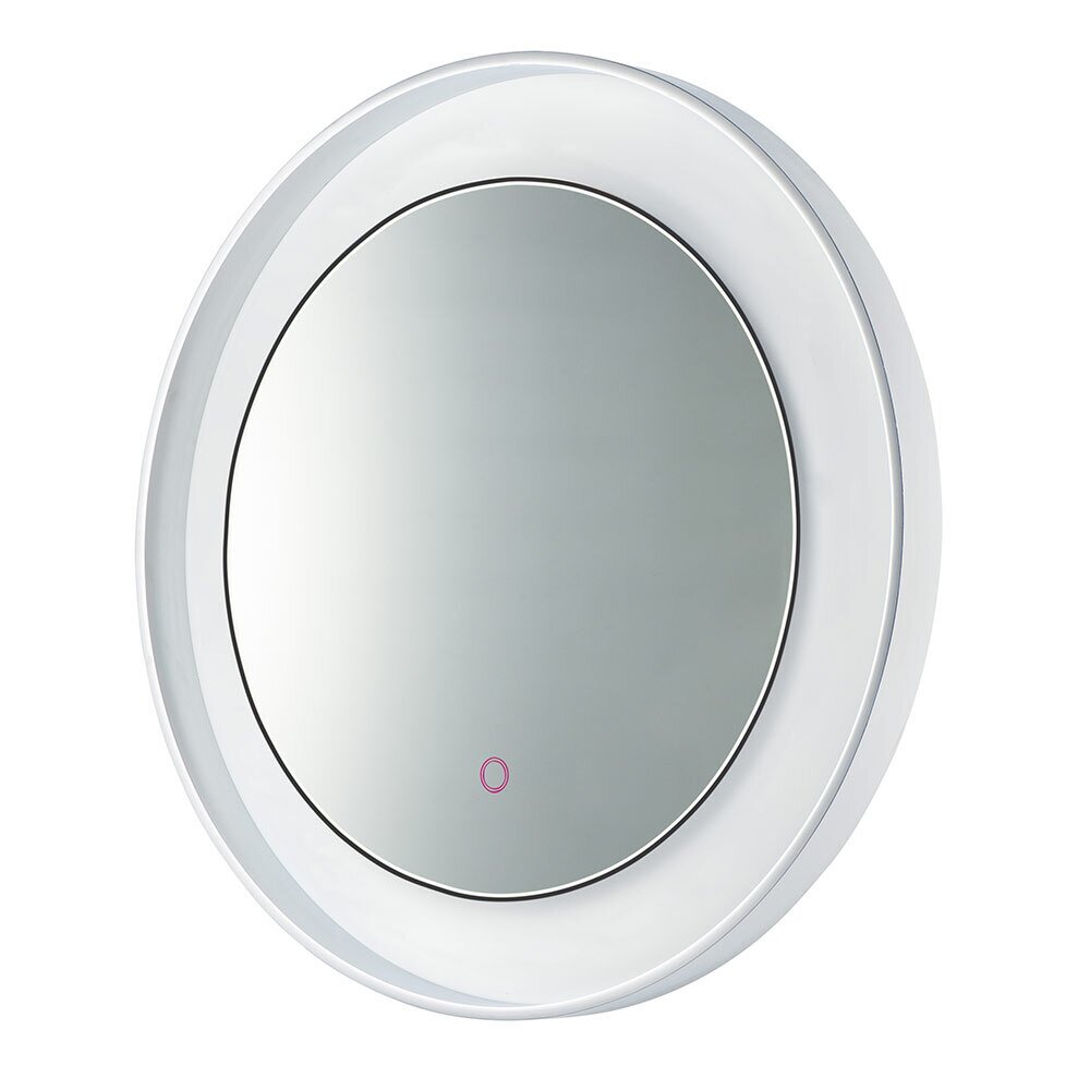 LED Mirror Round 23.5" in Polished Chrome / White