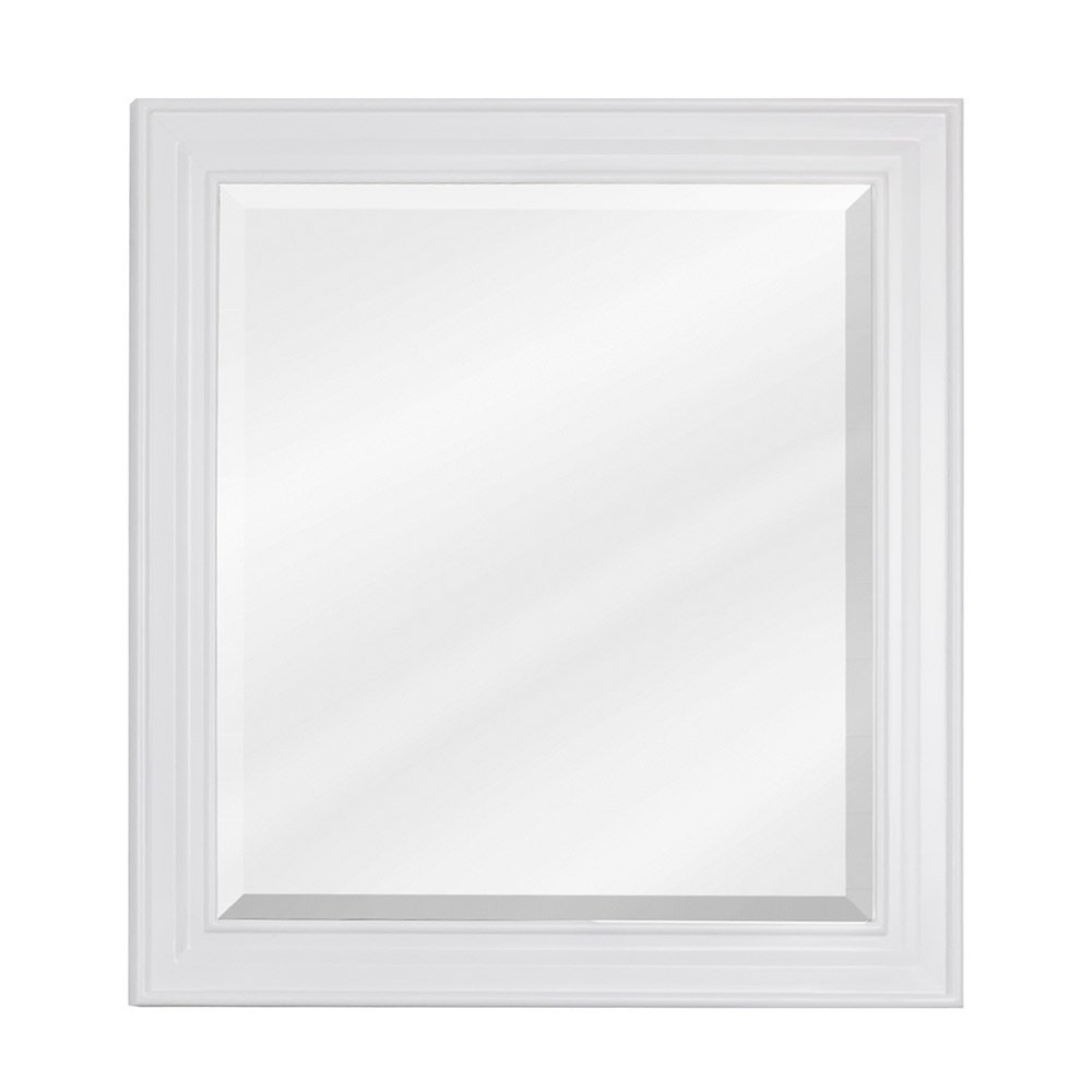 22" x 24" Mirror with Beveled Glass in Painted White