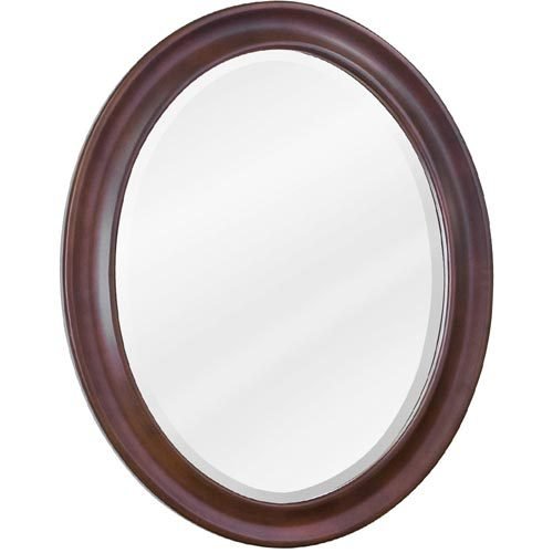 23 3/4" x 31 1/2" Mirror in Nutmeg with Beveled Glass