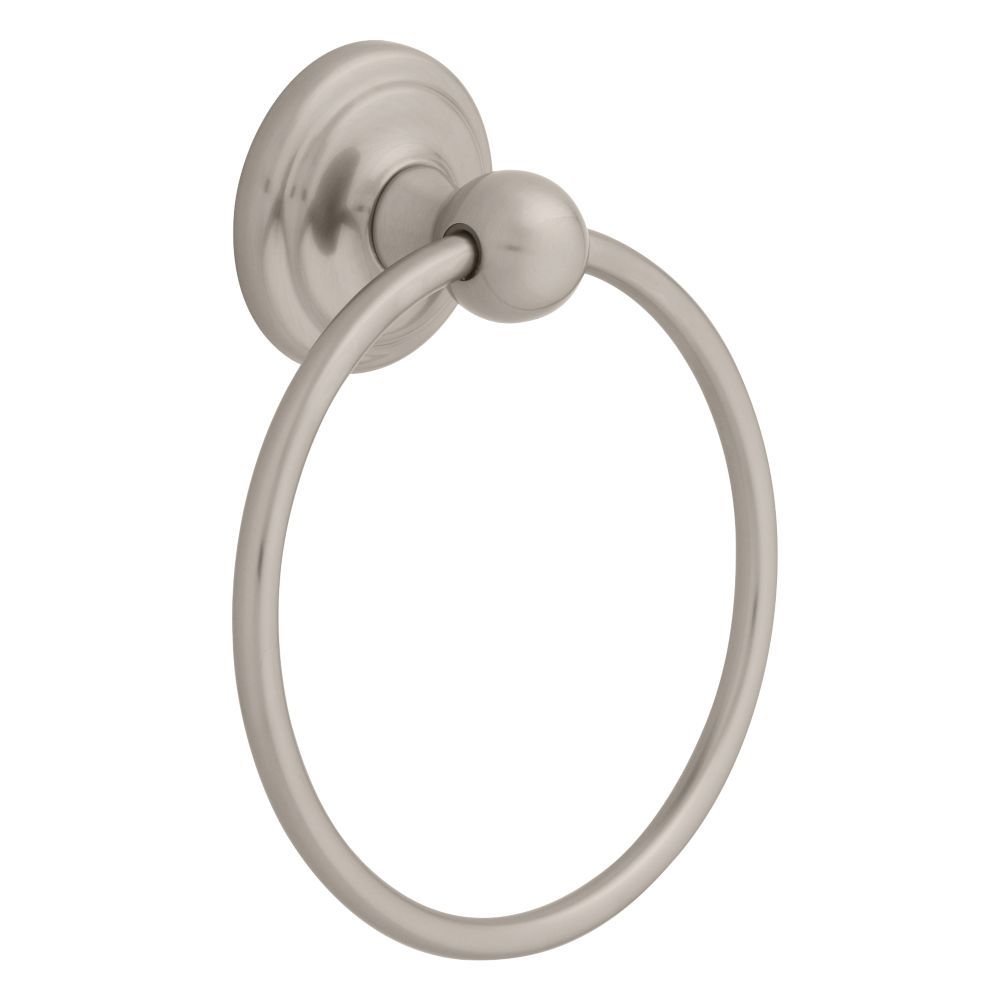 Towel Ring in with Easy Clip Mounting Satin Nickel