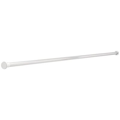 5' Steel Shower Rod with Zamack Adjust Holders in Bright Stainless Steel