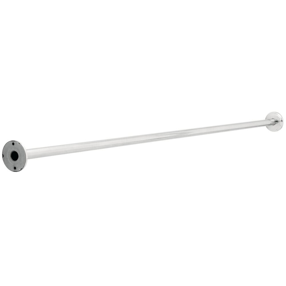 1 x 5' Shower Rod with Step Style Flanges in Bright Stainless Steel