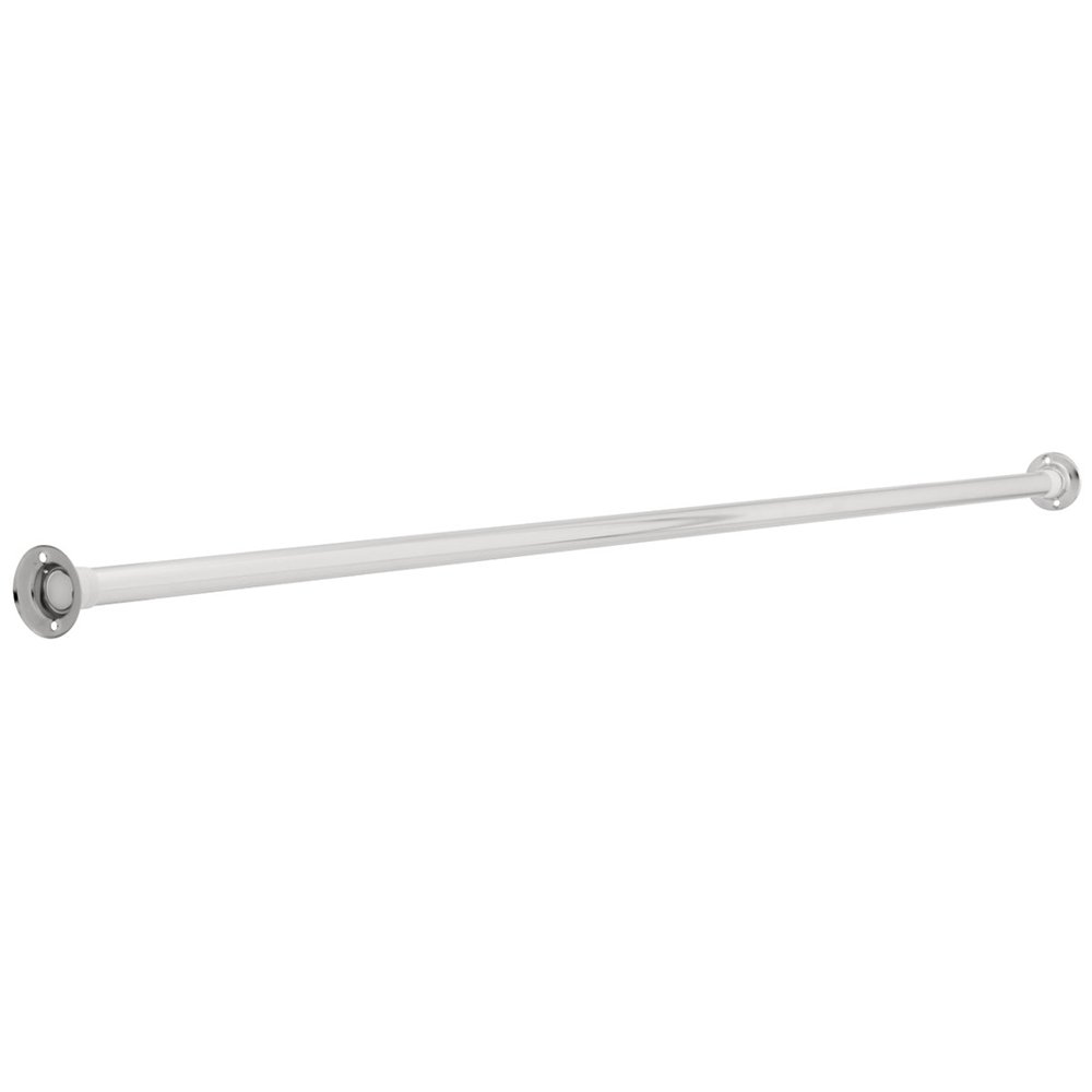 5' x 1 Exposed Screw StraightShower Rod in Polished Chrome