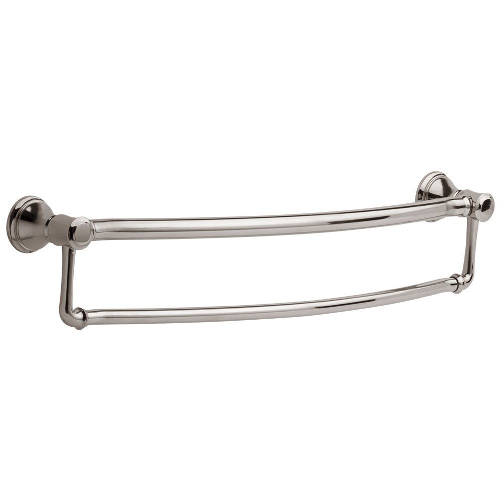 24" Single Towel Bar with Assist Bar in Polished Nickel