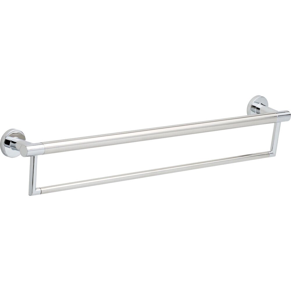 24" Single Towel Bar with Assist Bar in Polished Chrome