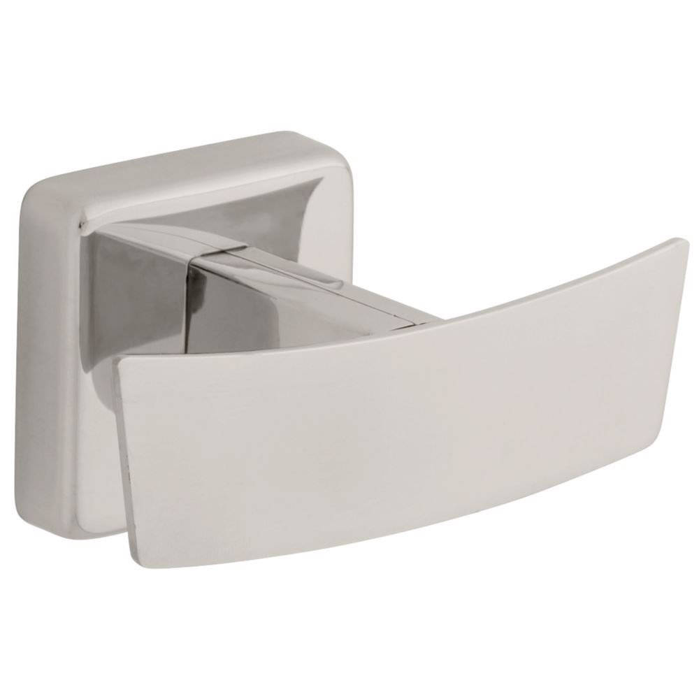 Double Robe Hook in Bright Stainless Steel