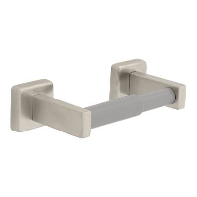 Toilet Paper Holder with Plastic Roller in Stainless Steel