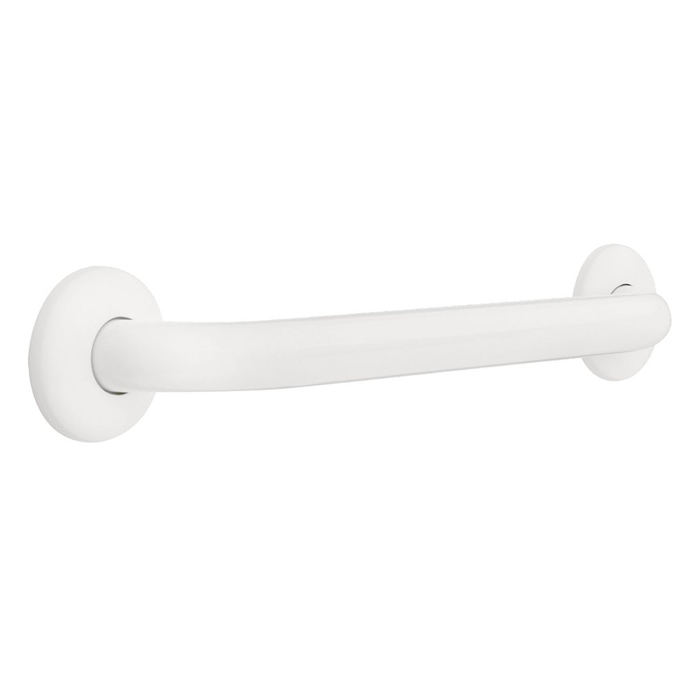 16" x 1 1/4" Concealed Screw Grab Bar in White