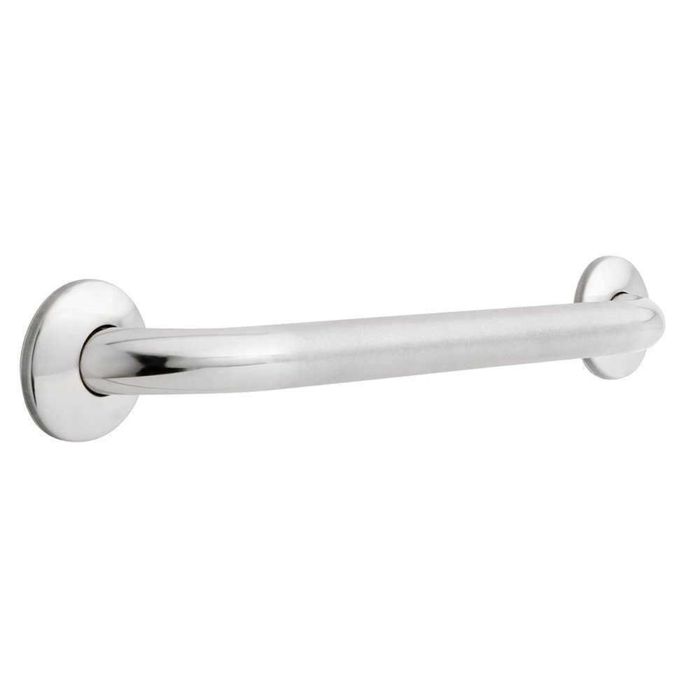 18" x 1 1/4" Concealed Screw Grab Bar in Peened & Bright Stainless