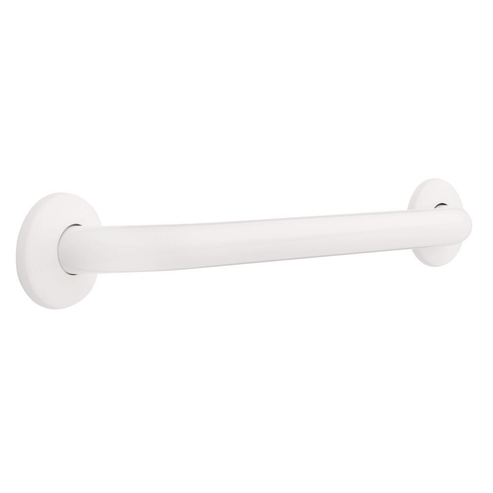 1 1/4" OD x 18" Length Concealed Mounting in White
