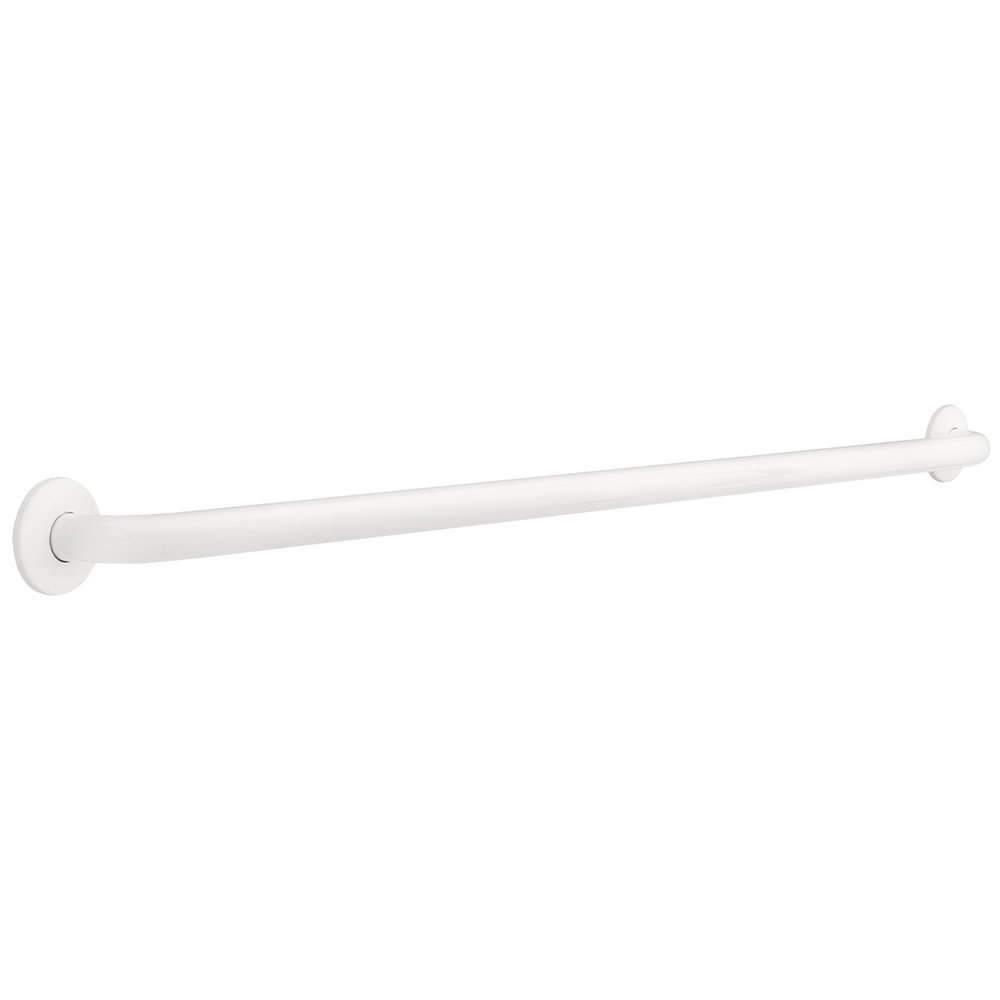 48" x 1 1/4" Concealed Screw Grab Bar in White