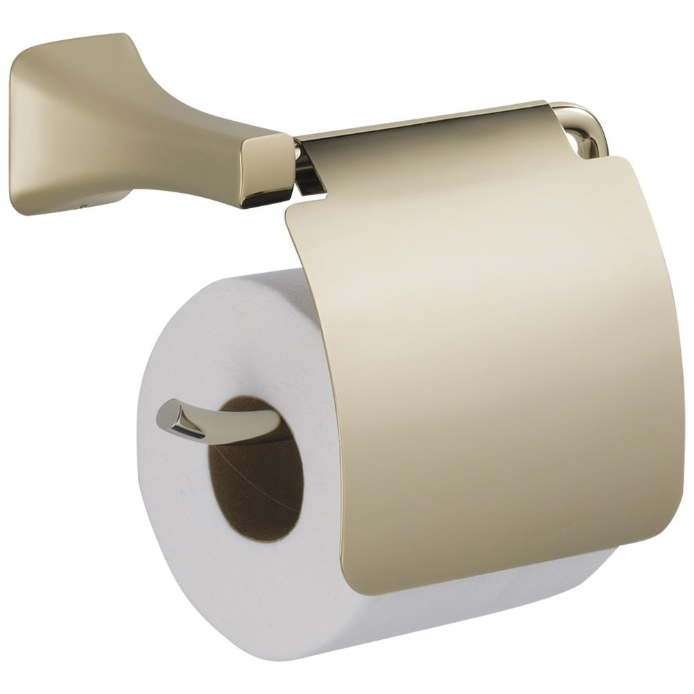 Tissue Holder with Removable Cover in Polished Nickel