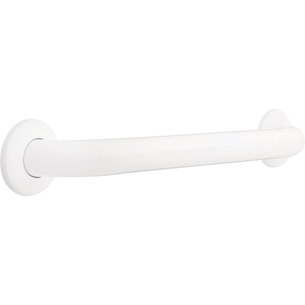 18" x 1 1/2" Concealed Screw Grab Bar in White