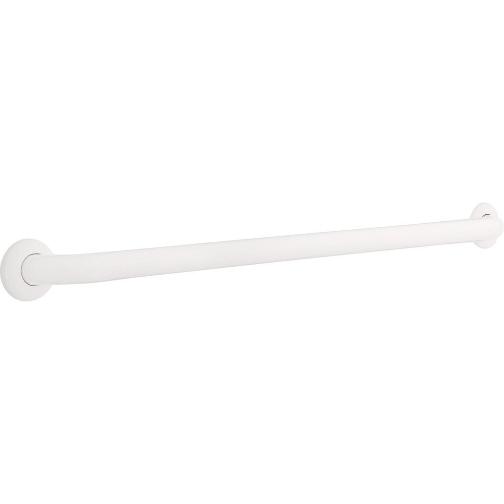 36" x 1-1/2" Concealed Screw Grab Bar in Optic White