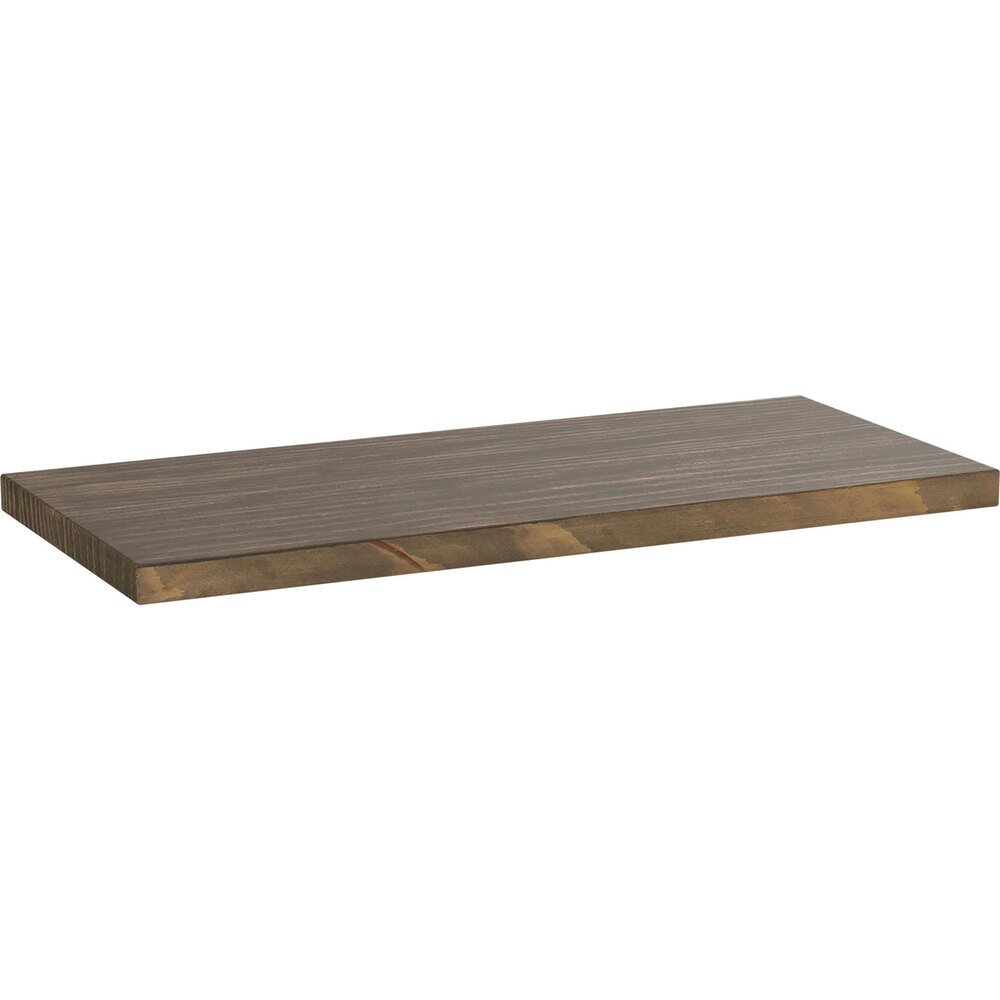 18" Solid Wood Shelf (Pine) in Medium Wood Stain