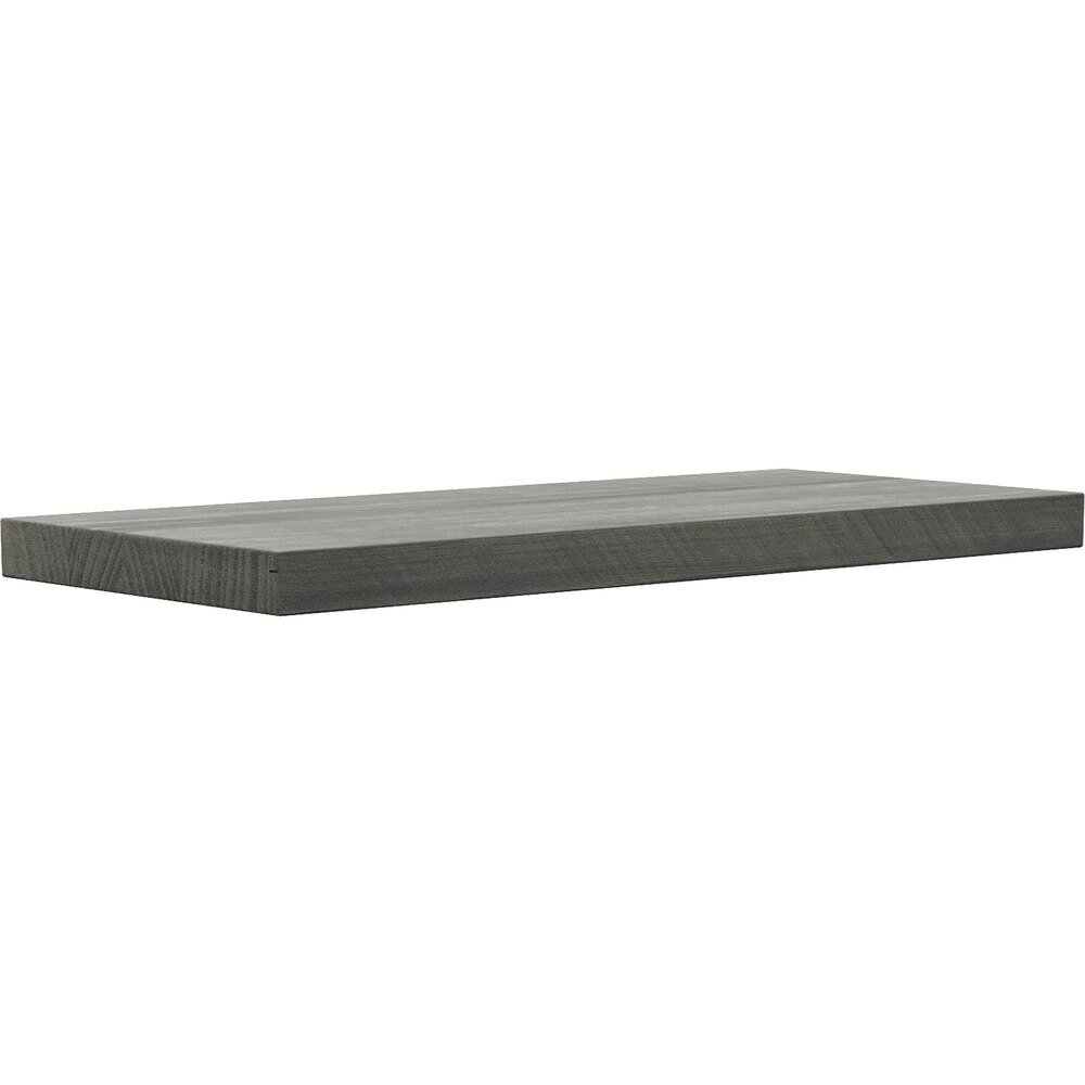 18" x 8" Solid Wood Shelf in Grey Wood Stain