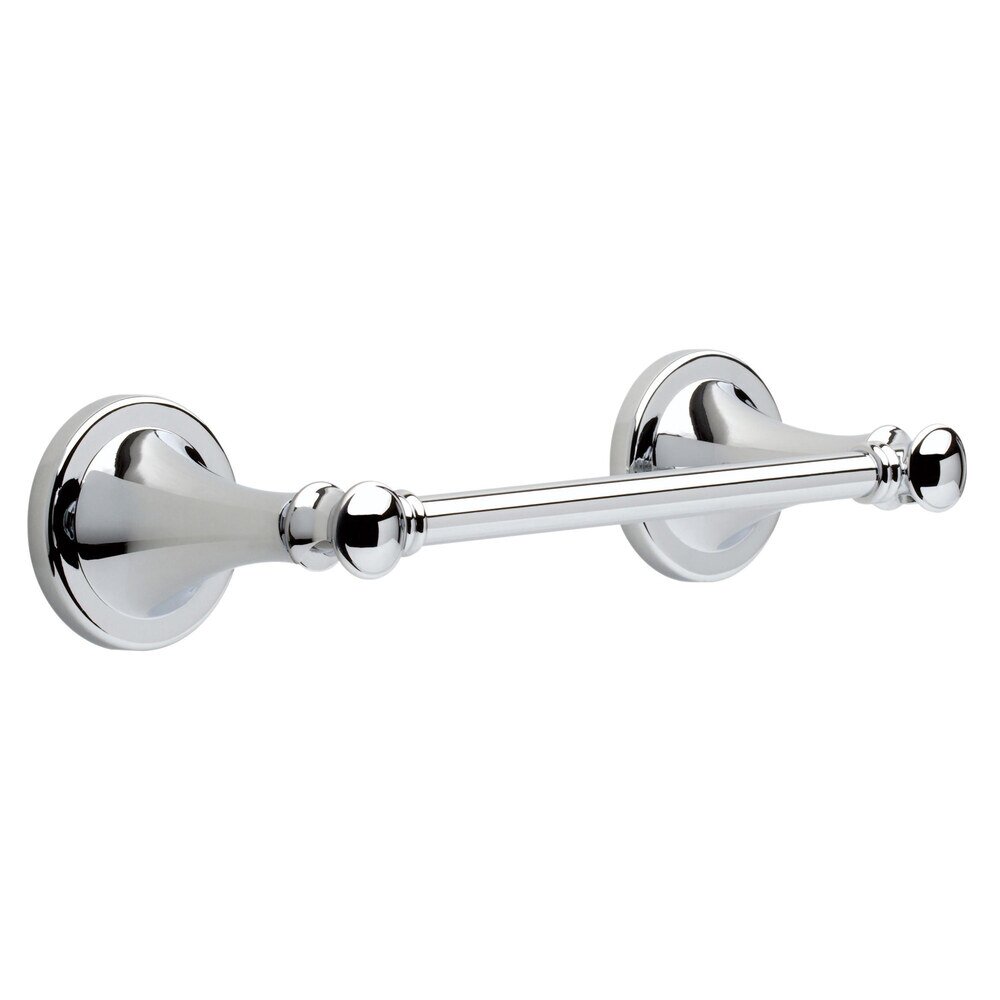 Pivoting Double Post Toilet Paper Holder in Polished Chrome