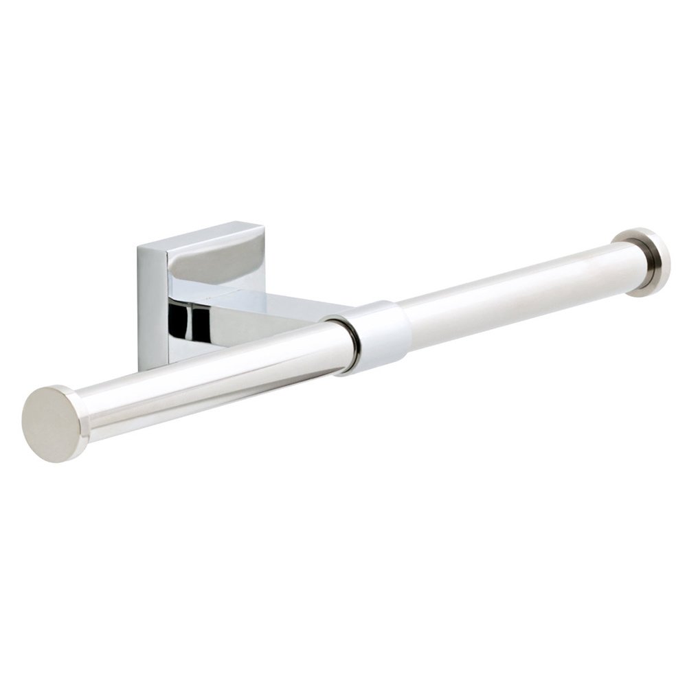Double Arm Toilet Paper Holder in Polished Chrome