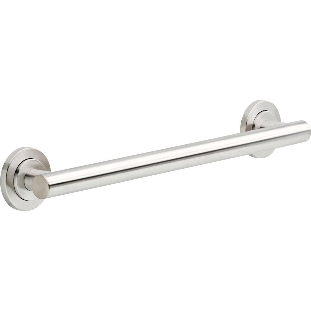 18" x 1 1/4" Decorative ADA Grab Bar in Stainless Steel