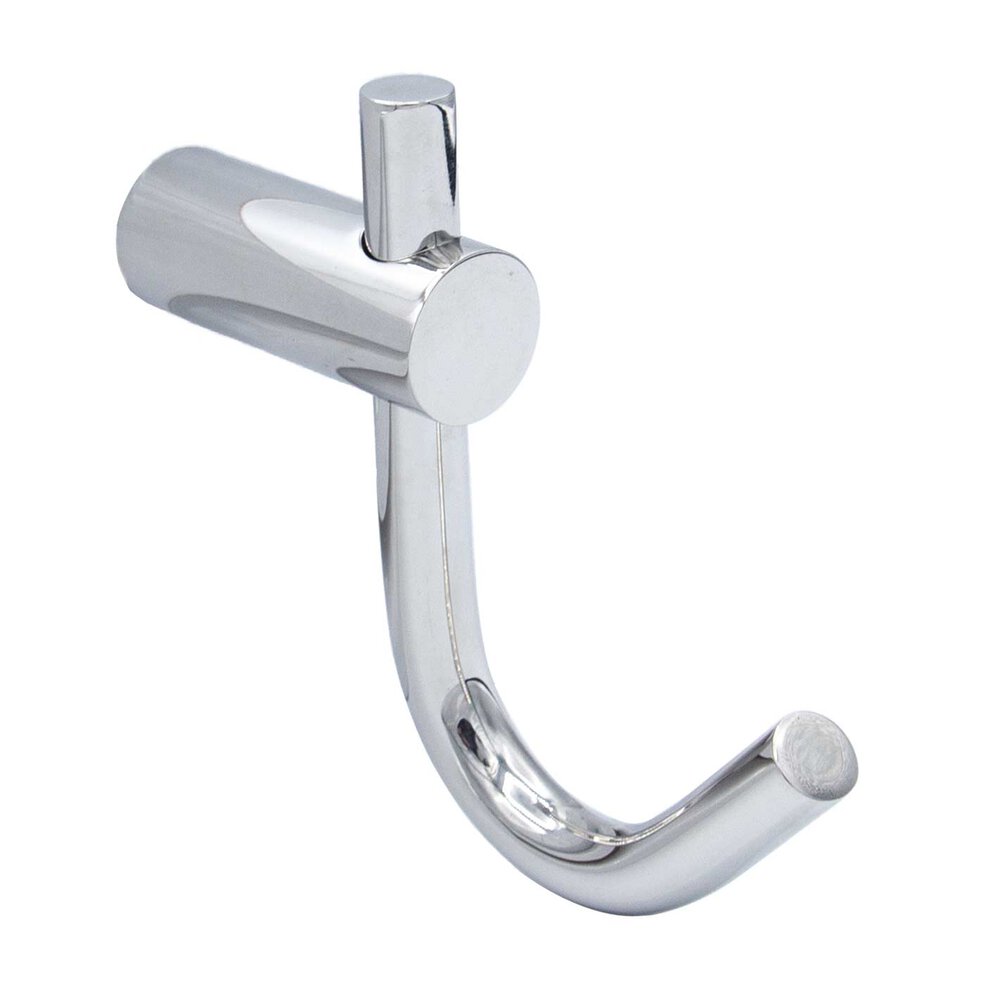 Contemporary Single Hook in Polished Stainless Steel