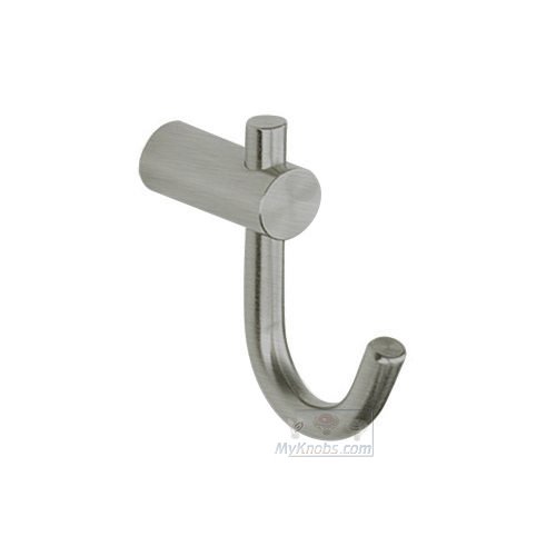 Contemporary Single Hook in Satin Stainless Steel
