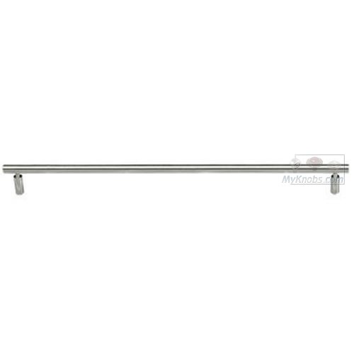 37 3/8" Round Towel Bar with Round Post in Satin Stainless Steel