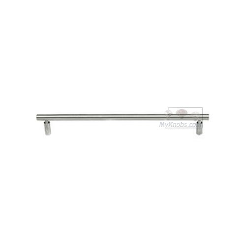 19 5/8" Round Towel Bar with Round Post in Satin Stainless Steel