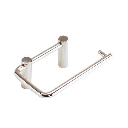 Double Post Toilet Roll Holder in Polished Stainless Steel