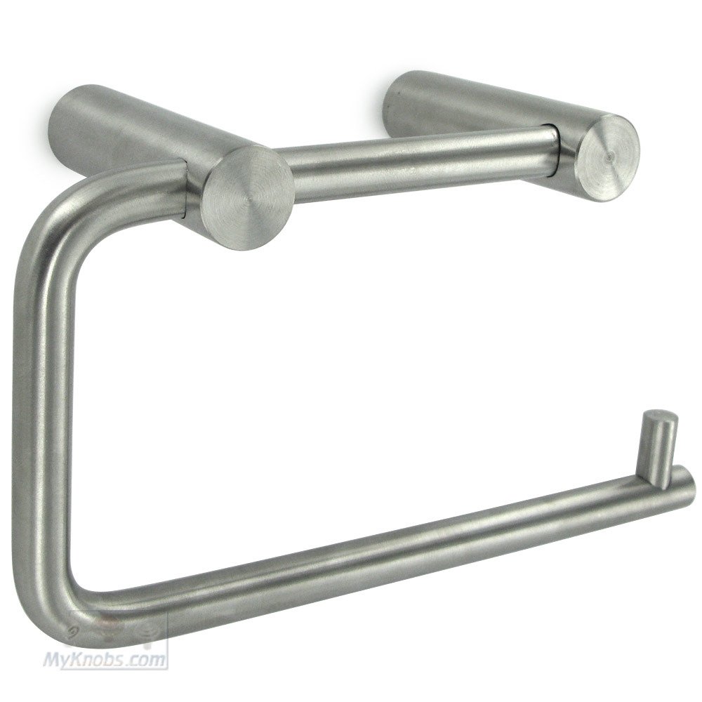 Double Post Toilet Roll Holder in Satin Stainless Steel