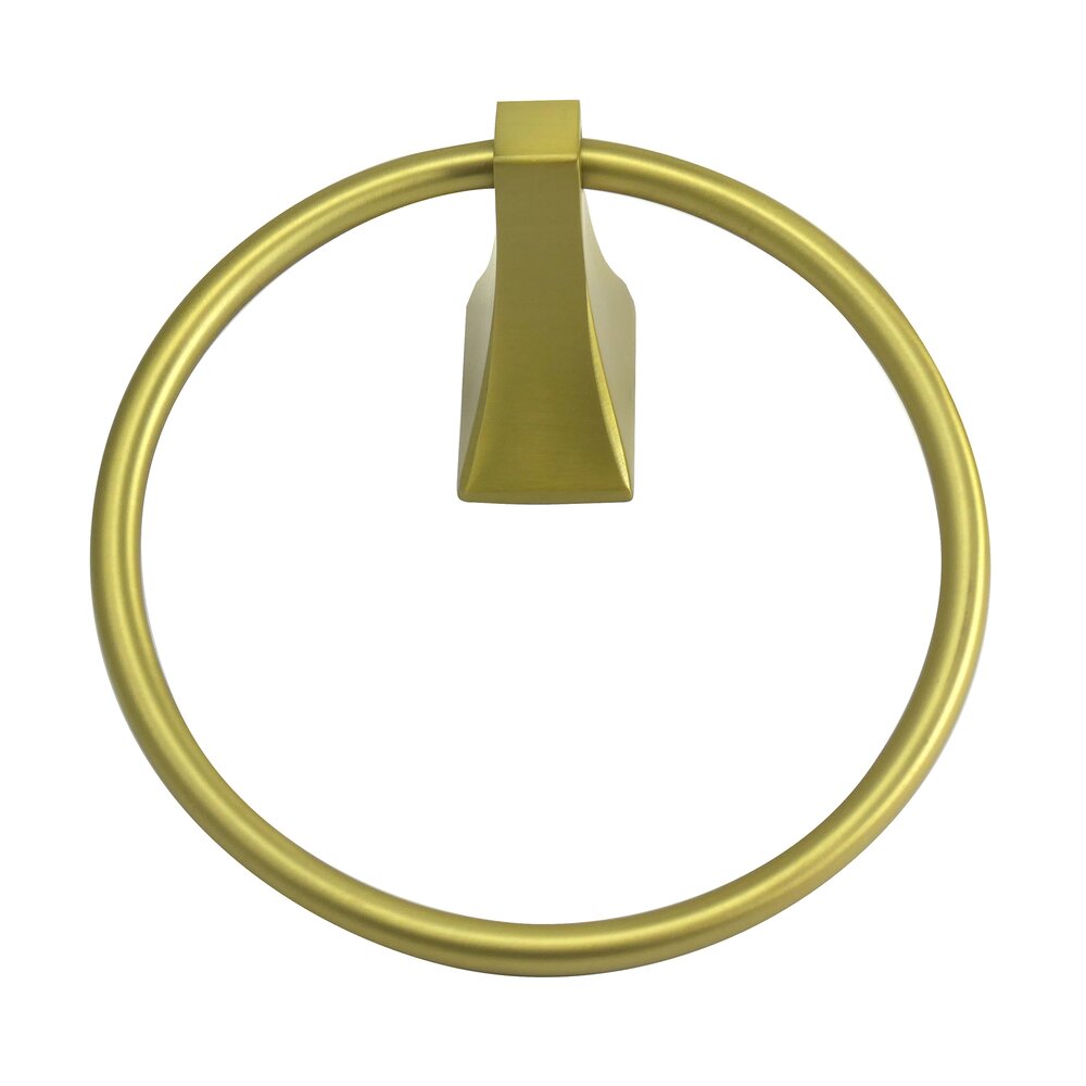 Towel Ring in Satin Brass