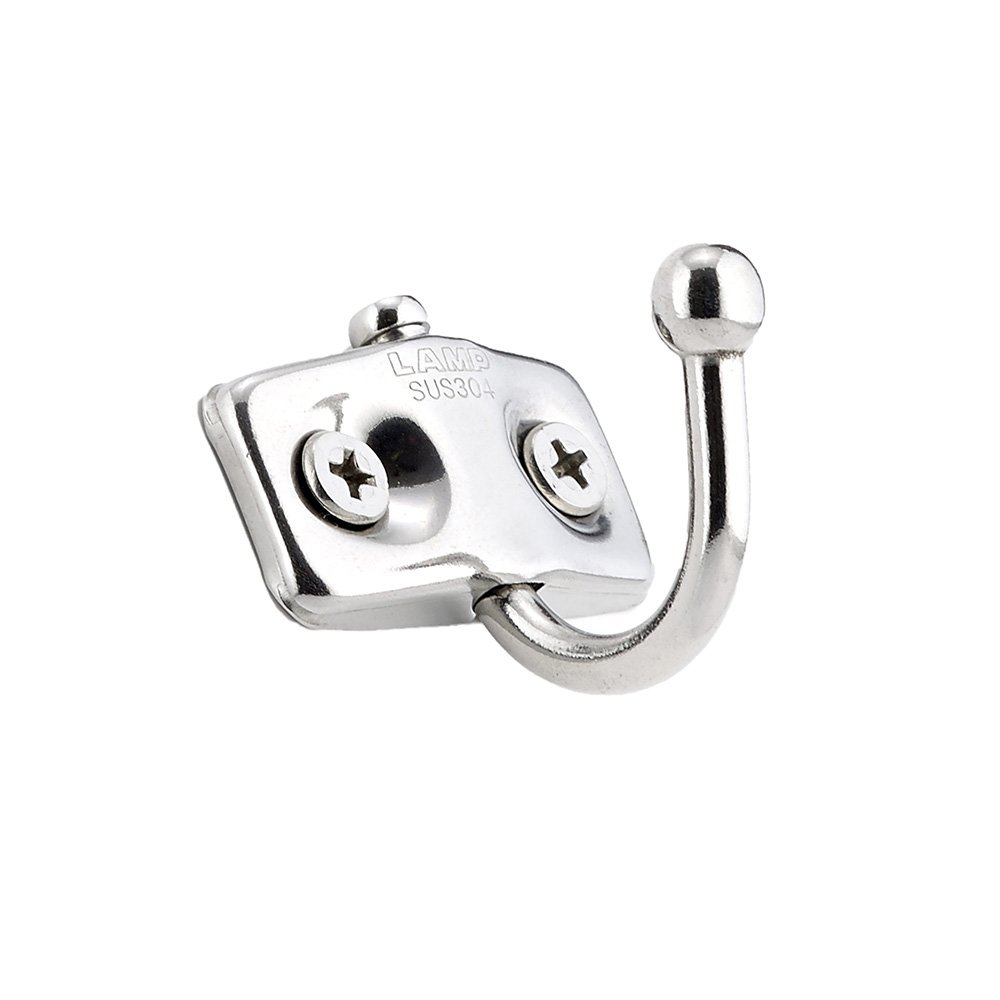 Single Utility Stainless Steel Hook in Polished Stainless Steel