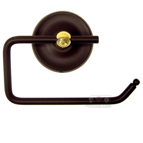 One Arm Contemporary Tissue Paper Holder in Two-Tone Oil Rubbed Bronze and Brass