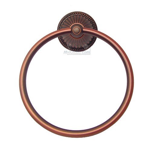 Towel Ring in Distressed Copper