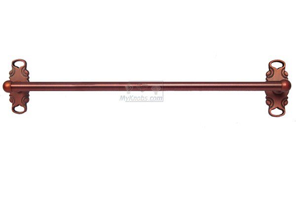 30" Single Towel Bar in Distressed Copper