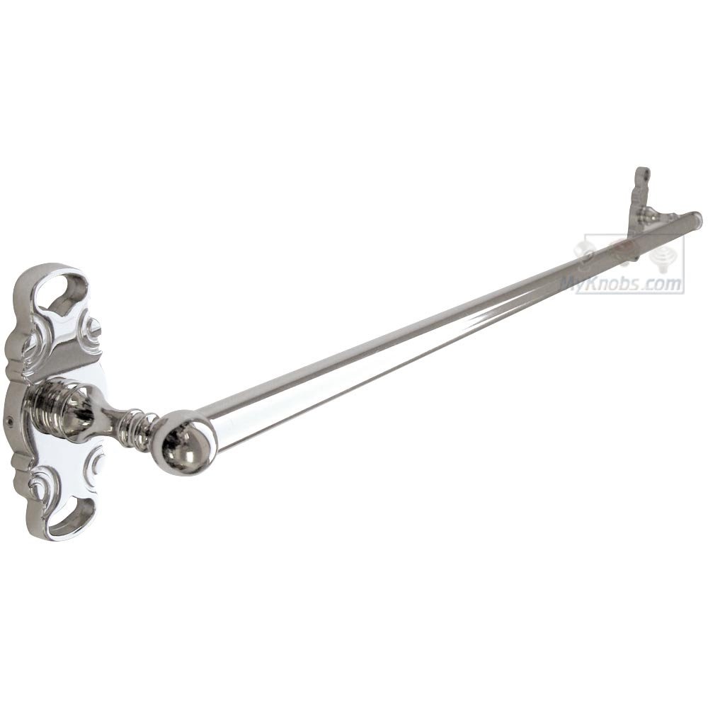 30" French Curve Base Towel Bar in Polished Nickel