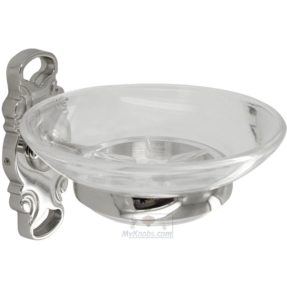 French Curve Base Soap Dish in Polished Nickel